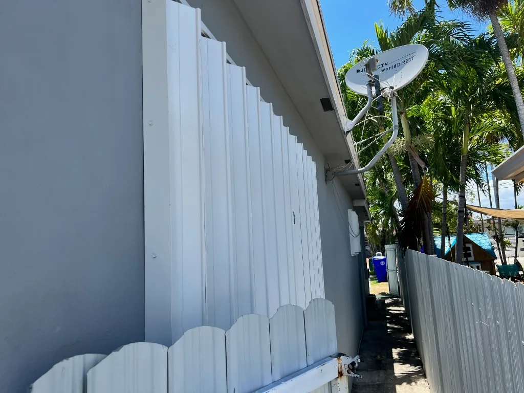Accordion shutters in Pinecrest