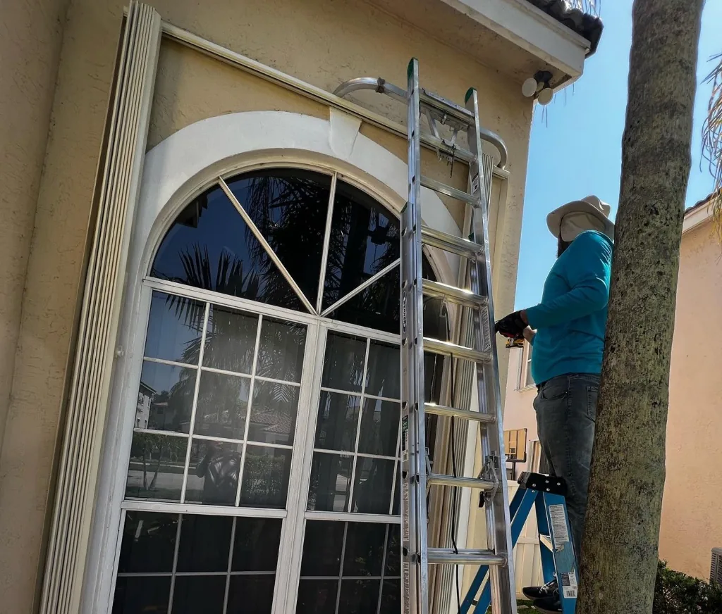 Accordion shutters in Homestead